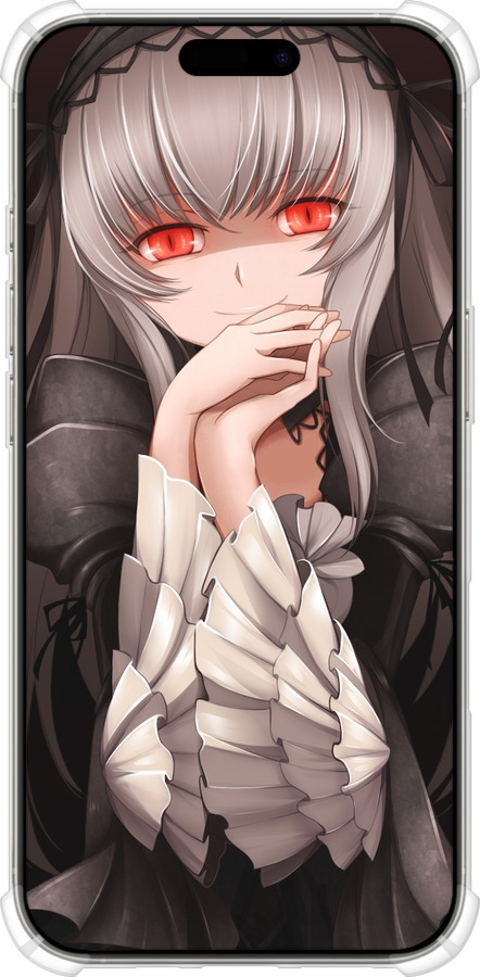 Силикон с усиленными углами чехол Suigintou для Apple iPhone 16 Pro - 6606sp-3708 изображение 