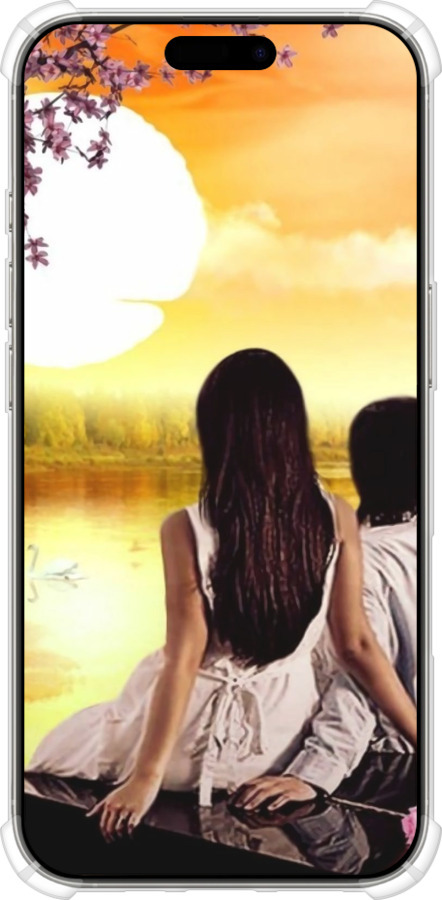Силикон с усиленными углами чехол Sunset для Apple iPhone 16 Pro - 6607sp-3708 изображение 