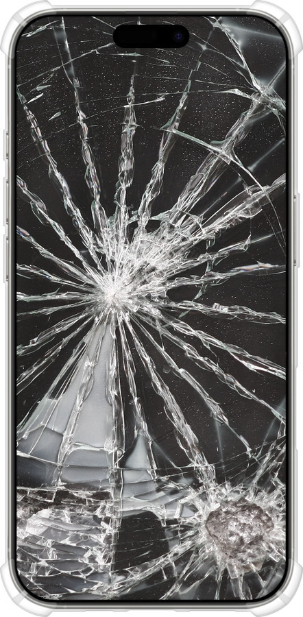 Силикон с усиленными углами чехол Glass для Apple iPhone 16 Pro - 6608sp-3708 изображение 