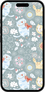TPU чехол Котята v3 для Apple iPhone 16 - 1223b-3709 изображение 