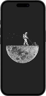 TPU чехол Moon in dark для Apple iPhone 16 - 4176b-3709 изображение 