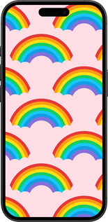 TPU чехол Rainbows для Apple iPhone 16 - 4478b-3709 изображение 