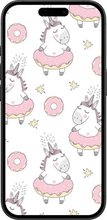 TPU чехол Единорожки для Apple iPhone 16 - 4659b-3709 изображение 