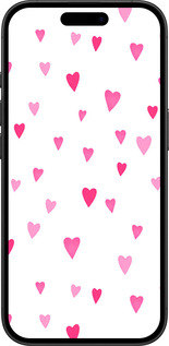 TPU чехол Сердечка 2 для Apple iPhone 16 - 4763b-3709 изображение 