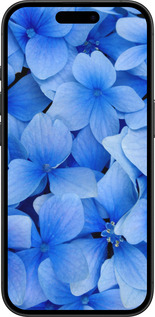 TPU чехол Синие цветы для Apple iPhone 16 - 526b-3709 изображение 