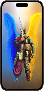 TPU чехол Воин-Ангел для Apple iPhone 16 - 5317b-3709 изображение 
