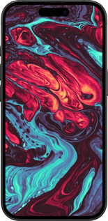 TPU чехол Синяя красная абстакция для Apple iPhone 16 - 5339b-3709 изображение 
