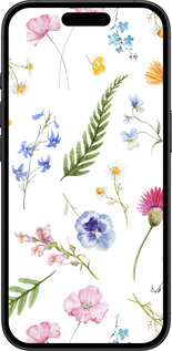 TPU чехол Квітковий фон v2 для Apple iPhone 16 - 5472b-3709 изображение 