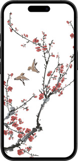 TPU чехол Сакура v2 для Apple iPhone 16 - 5538b-3709 изображение 