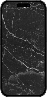 TPU чехол Чорний мармур v2 для Apple iPhone 16 - 5568b-3709 изображение 