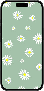 TPU чехол Ромашки v4 для Apple iPhone 16 - 5603b-3709 изображение 