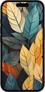 TPU чехол Кольорове листя для Apple iPhone 16 - 5644b-3709 изображение 