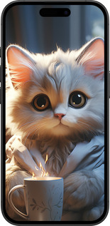 TPU чехол White cat для Apple iPhone 16 - 5646b-3709 изображение 