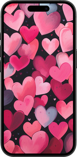 TPU чехол Сердечка 4 для Apple iPhone 16 - 5662b-3709 изображение 