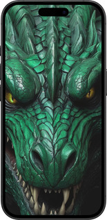 TPU чехол Зелёный дракон v2 для Apple iPhone 16 - 5817b-3709 изображение 
