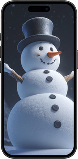 TPU чехол Снеговик для Apple iPhone 16 - 5826b-3709 изображение 