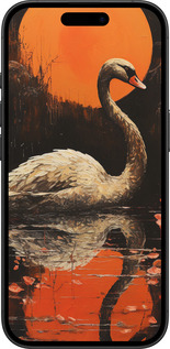 TPU чехол Лебідь для Apple iPhone 16 - 5964b-3709 изображение 
