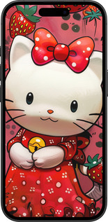 TPU чехол hello kitty1 для Apple iPhone 16 - 6036b-3709 изображение 