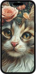 TPU чехол Cats and flowers для Apple iPhone 16 - 6069b-3709 изображение 