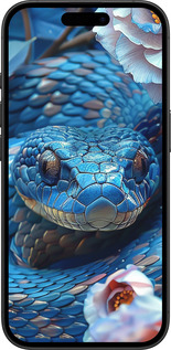 TPU чехол Blue Snake для Apple iPhone 16 - 6079b-3709 изображение 
