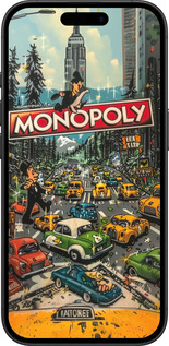 TPU чехол Міський драйв Monopoly для Apple iPhone 16 - 6088b-3709 изображение 