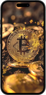 TPU чехол Золотая лихорадка биткойна для Apple iPhone 16 - 6089b-3709 изображение 