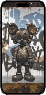 TPU чехол Bronze kaws v2 для Apple iPhone 16 - 6098b-3709 изображение 