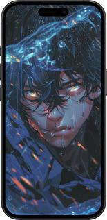 TPU чехол Satoru Gojou для Apple iPhone 16 - 6128b-3709 изображение 