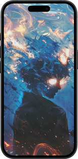 TPU чехол Сатору Годжо для Apple iPhone 16 - 6129b-3709 изображение 