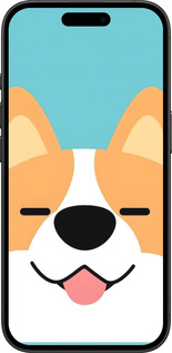 TPU чехол Корги для Apple iPhone 16 - 6280b-3709 изображение 