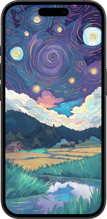 TPU чехол Креативный арт для Apple iPhone 16 - 6322b-3709 изображение 