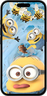 TPU чехол Миньоны для Apple iPhone 16 - 6386b-3709 изображение 