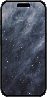 TPU чехол Голубые облака, Голубая луна для Apple iPhone 16 - 6398b-3709 изображение 