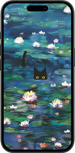 TPU чехол Чехол с изображением водяных лилий Моне и кошек для Apple iPhone 16 - 6399b-3709 изображение 