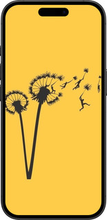 TPU чехол Мінімалізм кульбаби для Apple iPhone 16 - 6449b-3709 изображение 