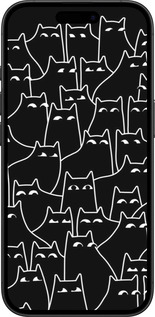 TPU чехол Із зображенням кішок для Apple iPhone 16 - 6470b-3709 изображение 
