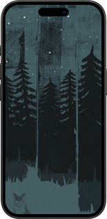 TPU чехол Лиса и ночной лес для Apple iPhone 16 - 6481b-3709 изображение 