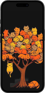TPU чехол Дерево и котики для Apple iPhone 16 - 6516b-3709 изображение 