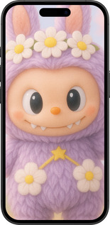 TPU чехол Лабубу 1 для Apple iPhone 16 - 6709b-3709 изображение 