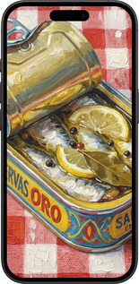 TPU чехол Vintage Sardine Tin Phone для Apple iPhone 16 - 6772b-3709 изображение 