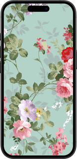 TPU чехол Квіткові шпалери 2 для Apple iPhone 16 - 862b-3709 изображение 