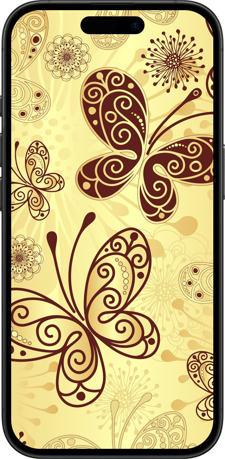 TPU чехол Красивые бабочки для Apple iPhone 16 - 4170b-3709 изображение 