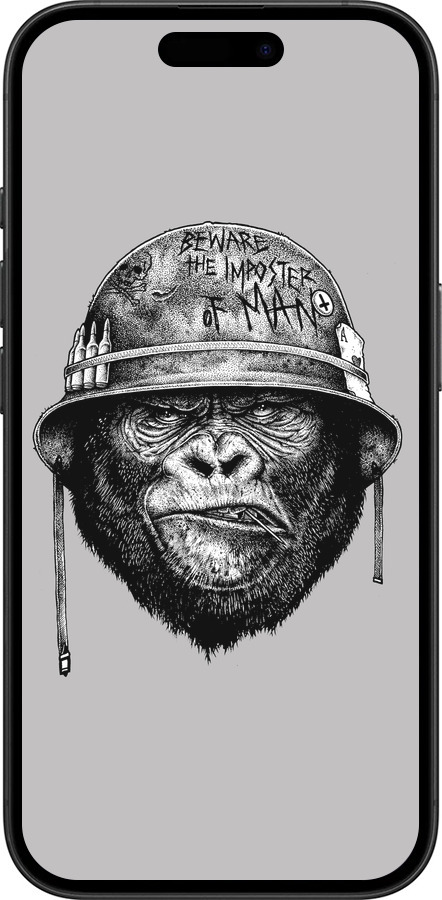 TPU чехол military monkey для Apple iPhone 16 - 4177b-3709 изображение 
