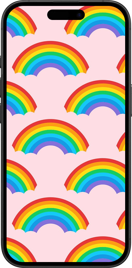 TPU чехол Rainbows для Apple iPhone 16 - 4478b-3709 изображение 