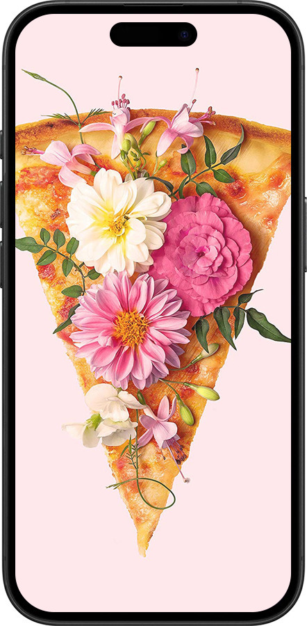 TPU чехол pizza для Apple iPhone 16 - 4492b-3709 изображение 
