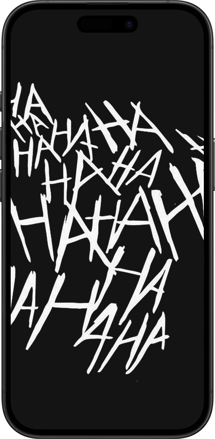 TPU чехол joker hahaha для Apple iPhone 16 - 4509b-3709 изображение 