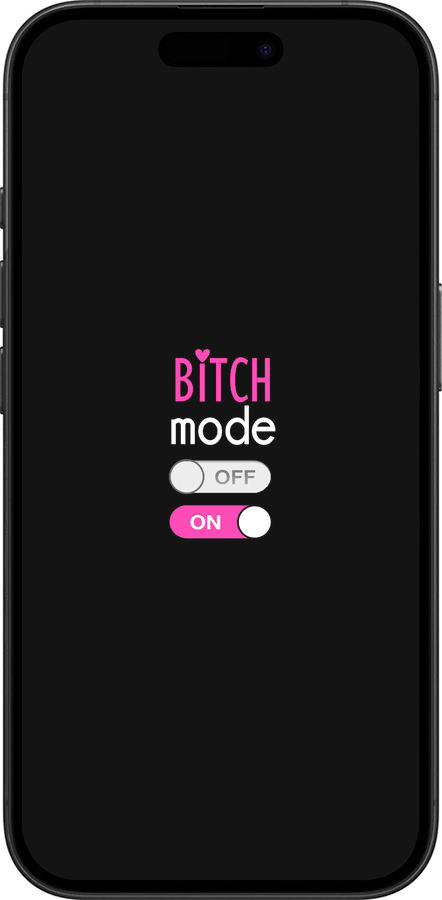 TPU чехол Bitch mode для Apple iPhone 16 - 4548b-3709 изображение 
