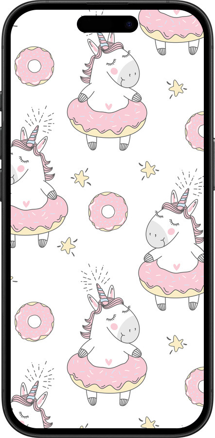TPU чехол Единорожки для Apple iPhone 16 - 4659b-3709 изображение 