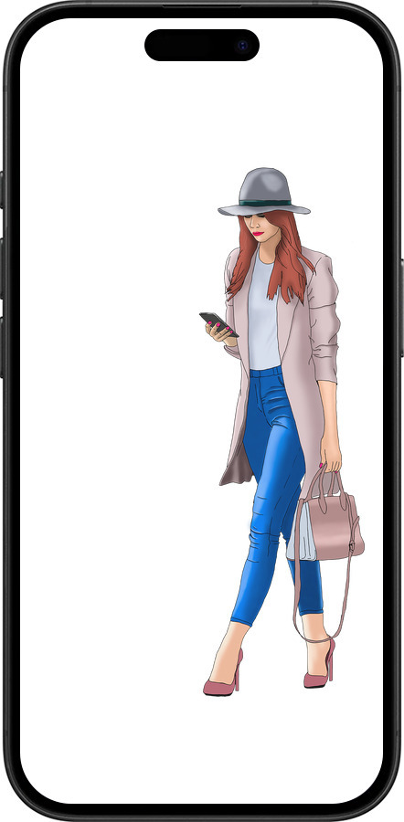 TPU чехол Девушка 1 для Apple iPhone 16 - 4751b-3709 изображение 