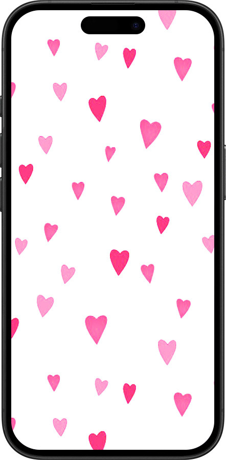 TPU чехол Сердечка 2 для Apple iPhone 16 - 4763b-3709 изображение 